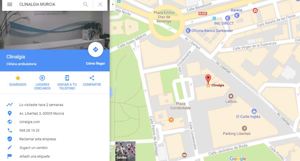 clinalgia dossier médico